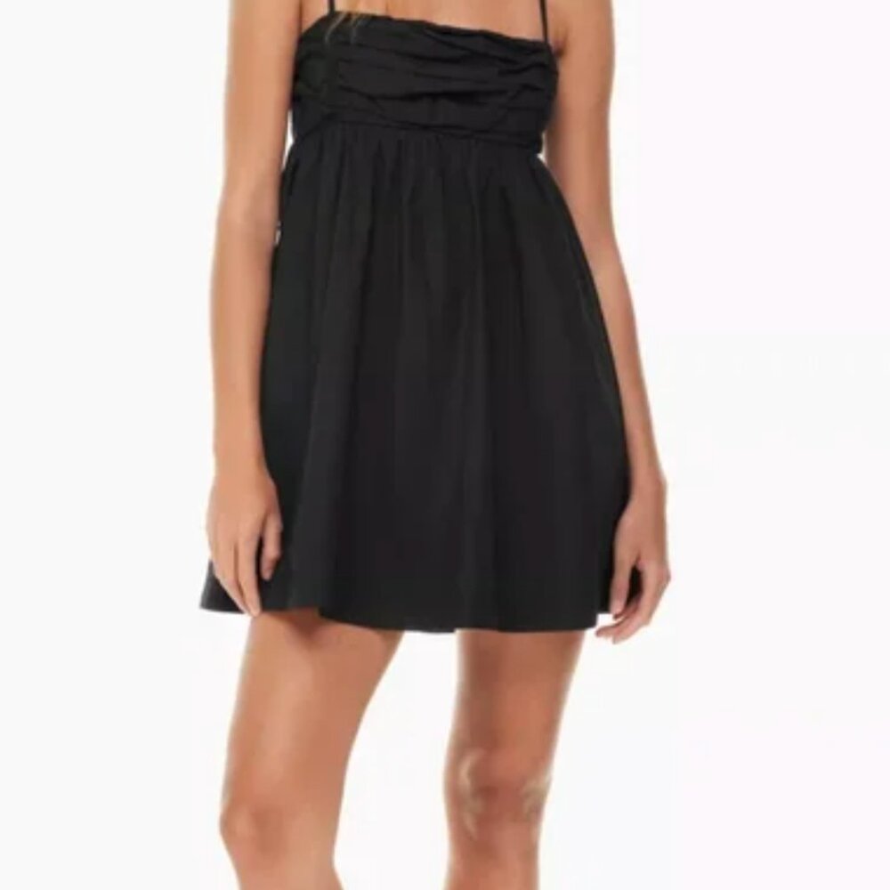 Sunday Best Black Babydoll Dress Cotton Size S